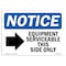 Signmission Sign, 10" H, Rigid Plastic, Equipment Serviceable Side Sign, Landscape, 1014-L-12128 OS-NS-P-1014-L-12128 - alternate 1